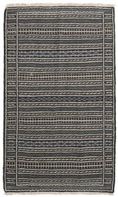 Kilim Persia Rug - Grey/Dark Grey 100X160 Grey/Dark Grey Wool, Denmark Carpetvista