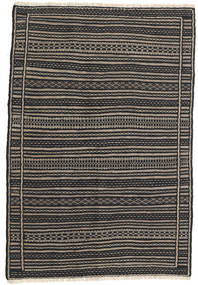  100X160 Small Kilim Persia Rug - Dark Grey/Beige Wool, Carpetvista