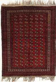  134X180 Afghan Khal Mohammadi Rug Dark Red/White Afghanistan Carpetvista