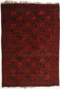 255X357 Afghan Khal Mohammadi Teppe Orientalsk Mørk Rød/Rød Stort (Ull, Afghanistan) Carpetvista