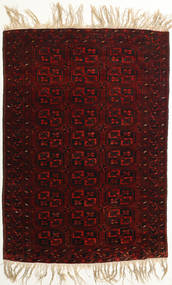 98X144 絨毯 アフガン Khal Mohammadi オリエンタル ダークレッド/ベージュ (ウール, アフガニスタン) Carpetvista