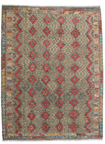  Kilim Afghan Old Style Tapis 219X289 De Laine Carpetvista