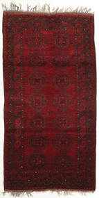  Afghan Khal Mohammadi Tappeto 114X213 Di Lana Rosso Scuro/Bianco Piccolo Carpetvista