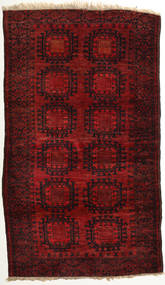 111X193 Tappeto Orientale Afghan Khal Mohammadi Rosso Scuro/Beige (Lana, Afghanistan) Carpetvista
