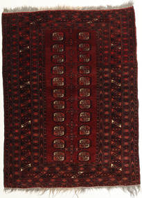  Afegão Khal Mohammadi Tapete 101X128 Lã Vermelho Escuro/Branco Pequeno Carpetvista