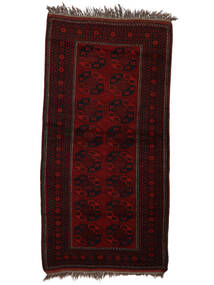 絨毯 アフガン Khal Mohammadi 113X218 ダークレッド (ウール, アフガニスタン)