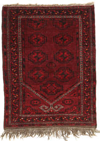  Afghan Khal Mohammadi Χαλι 80X102 Μαλλινο Σκούρο Κόκκινο/Κόκκινα Μικρό Carpetvista