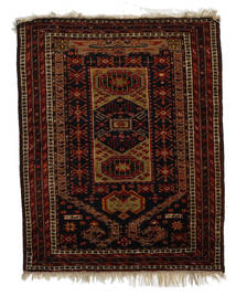  82X101 Afghan Khal Mohammadi Rug Dark Red/Brown Afghanistan Carpetvista