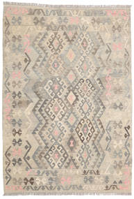  126X183 Petit Kilim Afghan Old Style Tapis Laine, Carpetvista