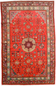  Samarkand Βιντάζ Χαλι 161X250 Vintage Μαλλινο Κόκκινα/Μπεζ Carpetvista