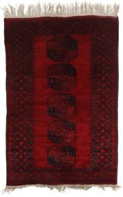  アフガン Khal Mohammadi 絨毯 124X195 ウール ダークレッド 小 Carpetvista
