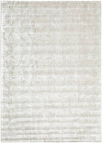  240X340 Plain (Single Colored) Large Crystal Rug - Silver Grey/Off White