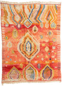 221X295 Berber Moroccan - Mid Atlas Rug Modern Beige/Orange (Wool, Morocco) Carpetvista