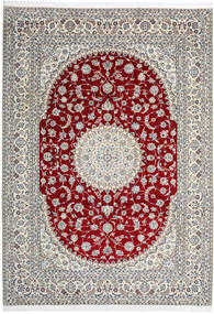  Orientalisk Nain Fine 9La Matta 246X345 Grå/Beige Persien/Iran Carpetvista