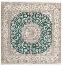 302X304 絨毯 ナイン Fine 9La オリエンタル 正方形 ベージュ/グレー 大きな (ウール, ペルシャ/イラン) Carpetvista
