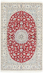125X205 Tapis Naïn Fine 9La D'orient Beige/Rouge (Perse/Iran) Carpetvista