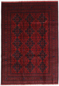Tappeto Orientale Afghan Khal Mohammadi 205X292 Rosso Scuro (Lana, Afghanistan)