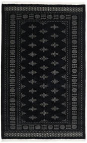 156X248 絨毯 オリエンタル パキスタン ブハラ 3Ply ブラック/ダークグレー (ウール, パキスタン) Carpetvista