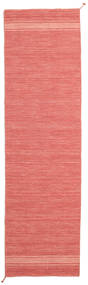 Ernst 80X300 Small Coral Red Plain (Single Colored) Runner Wool Rug