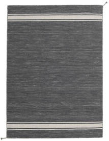 Ernst 140X200 小 ダークグレー/ベージュ 単色 ウール 絨毯