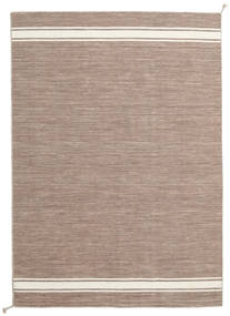 Ernst 170X240 Light Brown/Off White Plain (Single Colored) Wool Rug 
