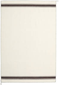 Ernst 200X300 オフホワイト/茶色 単色 ウール 絨毯