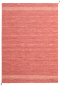 Ernst 170X240 Koralrød Enkeltfarvet Tæppe