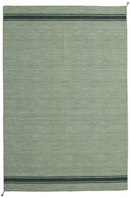 Ernst 250X350 大 グリーン/ダークグリーン 単色 ウール 絨毯