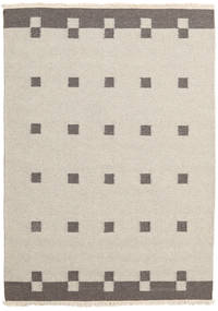 Kelim Modern Teppich 139X194 Beige/Grau Wolle, Indien Carpetvista