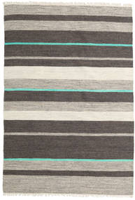 Kelim Modern Teppich 138X204 Wolle, Indien Carpetvista