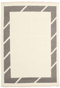  Kilim Modern Rug 138X196 Wool Beige/Grey Small Carpetvista