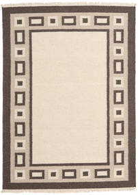 絨毯 キリム モダン 143X197 ベージュ/茶色 (ウール, インド)