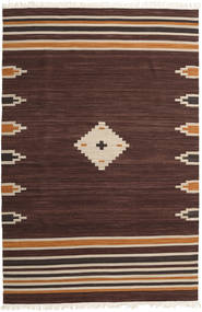 Tribal 200X300 茶色 円形 ウール 絨毯
