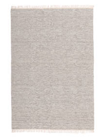 Melange 200X300 Grau Einfarbig Wollteppich
