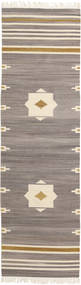 80X300 円形 小 Tribal 絨毯 - グレー ウール