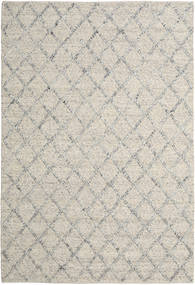 Rut 200X300 Silver Grey/Light Grey Checkered Wool Rug 