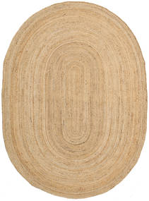  インドア/アウトドア用ラグ 160X230 単色 Frida Oval 絨毯 - ベージュ 