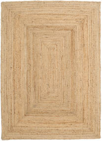 Frida インドア/アウトドア用ラグ 160X230 ベージュ 単色 ジュートラグ 絨毯 