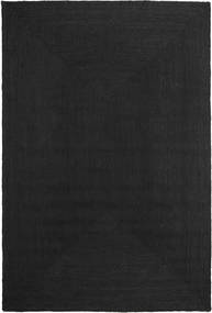  インドア/アウトドア用ラグ 200X300 単色 Frida Color 絨毯 - ブラック