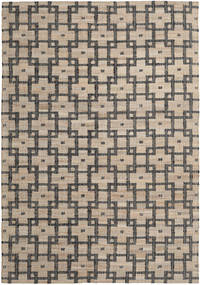 Tudor インドア/アウトドア用ラグ 200X300 ベージュ/ブラック 幾何学模様 ジュートラグ 絨毯