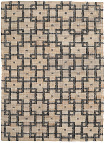 Tudor インドア/アウトドア用ラグ 140X200 小 ベージュ/ブラック 幾何学模様 絨毯