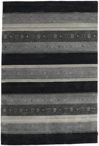 絨毯 ギャッベ インド 205X304 ダークグレー/グレー (ウール, インド)