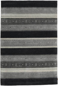  ギャッベ インド 絨毯 205X305 ウール ダークグレー/グレー Carpetvista