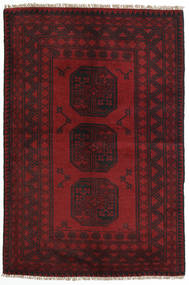  Oriental Afghan Fine Rug 97X142 Dark Red Wool, Afghanistan Carpetvista