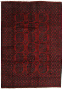 205X288 Afghan Fine Rug Oriental Dark Red (Wool, Afghanistan) Carpetvista