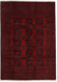 Afghan Fine Covor 199X281 Lână Dark Red Carpetvista