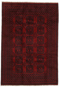 197X284 Afghan Fine Rug Oriental Dark Red (Wool, Afghanistan) Carpetvista