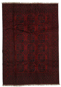  194X279 Medallion Afghan Fine Rug Wool, Carpetvista