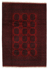 203X287 Afghan Fine Teppich Orientalischer Dunkelrot (Wolle, Afghanistan) Carpetvista