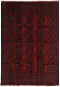 198X288 Tapis Afghan Fine D'orient Rouge Foncé (Laine, Afghanistan) Carpetvista